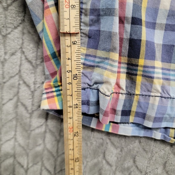 Urban Pipeline Cargo Shorts Mens Sz 40 Plaid Woven Cotton Multicolor 11" Inseam - Picture 4 of 7